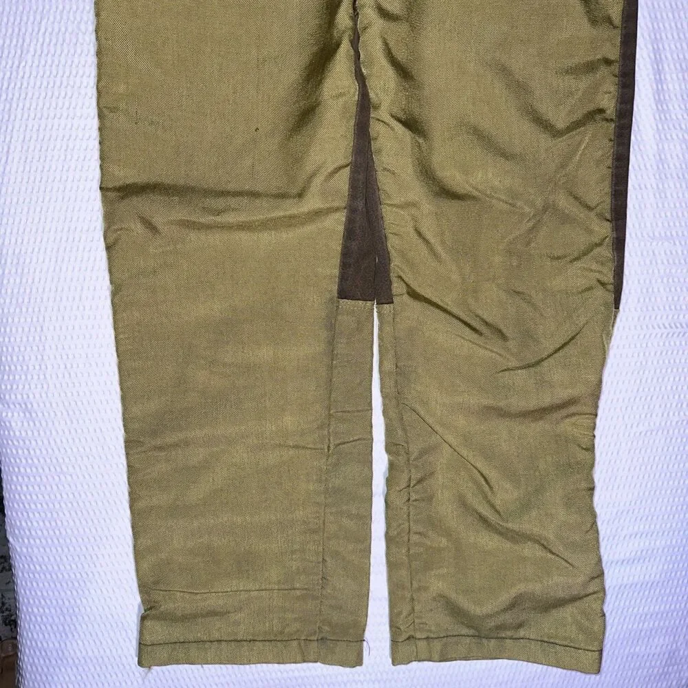 Wrangler Pro Gear Briar Hunting Pants Mens 34x30 Brown Canvas Brush Guard